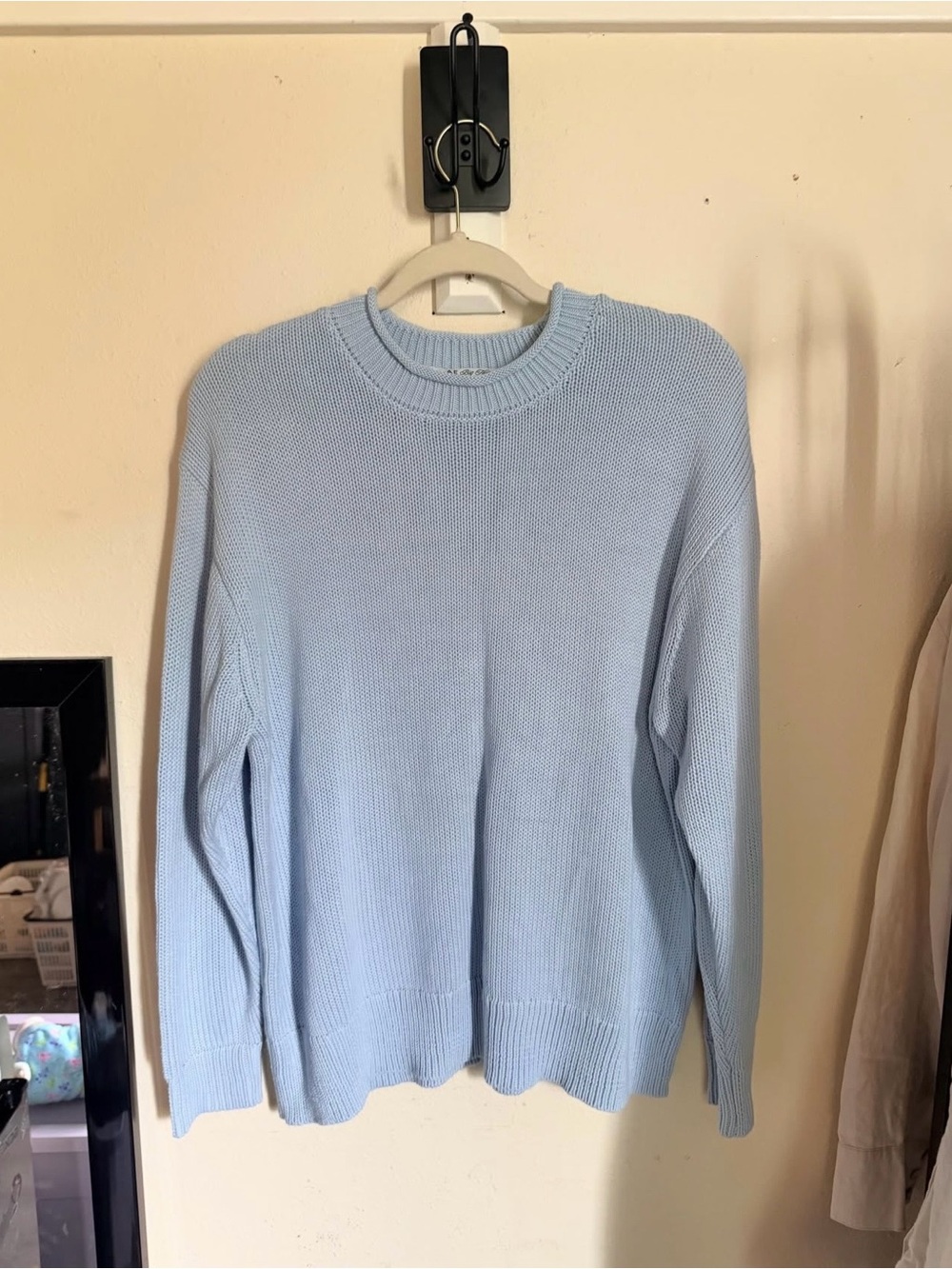American Eagle Outfitters Light Blue Crewneck Sweater